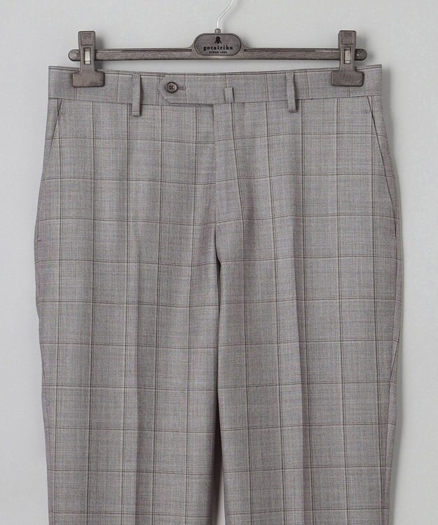 GOTAIRIKU 【DORMEUIL】AMADEUS365 3ピーススーツ （グレーチェック） ライトグレー系4
