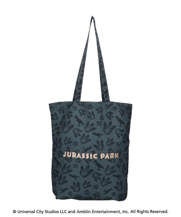 Green Parks ■ＪＵＲＡＳＳＩＣ　ＰＡＲＫ　総柄トート Charcoal Gray