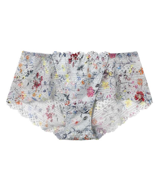 une nana cool MADE WITH LIBERTY FABRIC 総レースショーツ ダークブルー