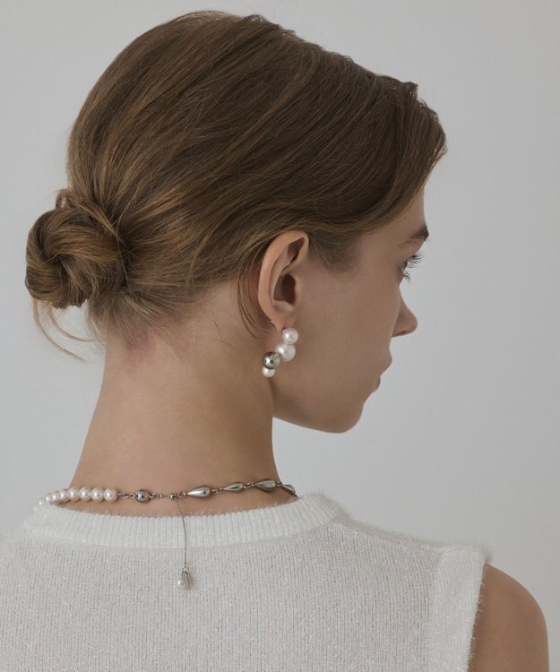 GRACE CONTINENTAL パールマルチwayネックレス シルバー