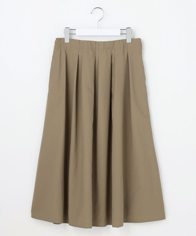 J.PRESS LADIES S フルダルクロス プリーツ スカート モカ系