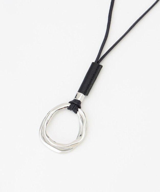 23区 ダブルリングトップネックレス シルバー系