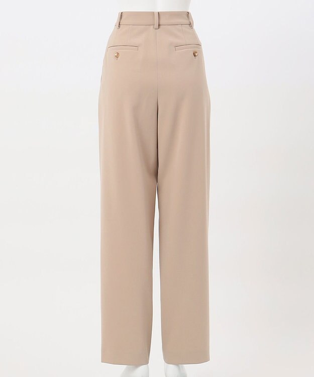 23区 【エステータ】コットンダブルクロス テーパード ワイドパンツ グレージュ系