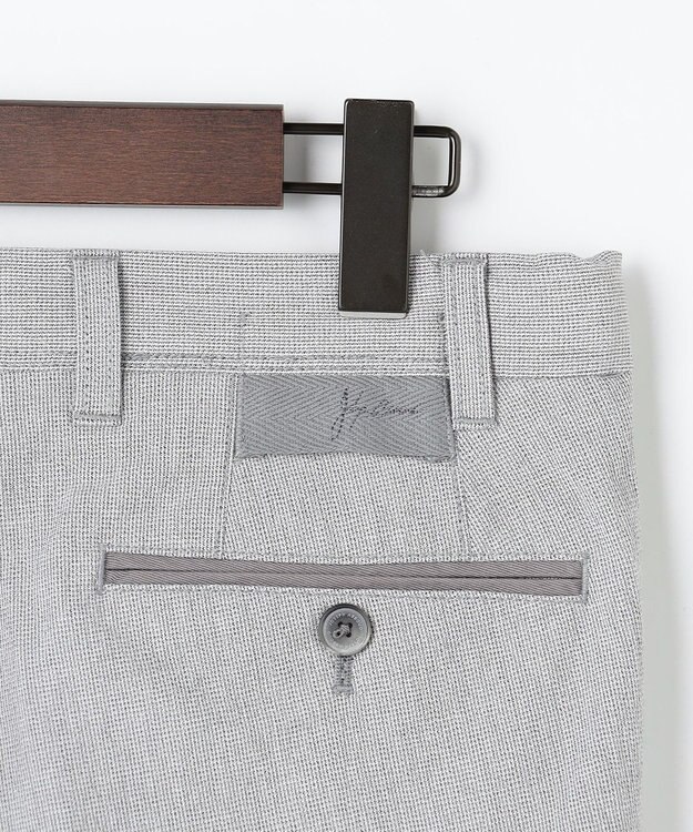 JOSEPH ABBOUD 【キングサイズ・ウエストも伸びる!オーガニックコットン使用】ムリネサマー パンツ ライトグレー系