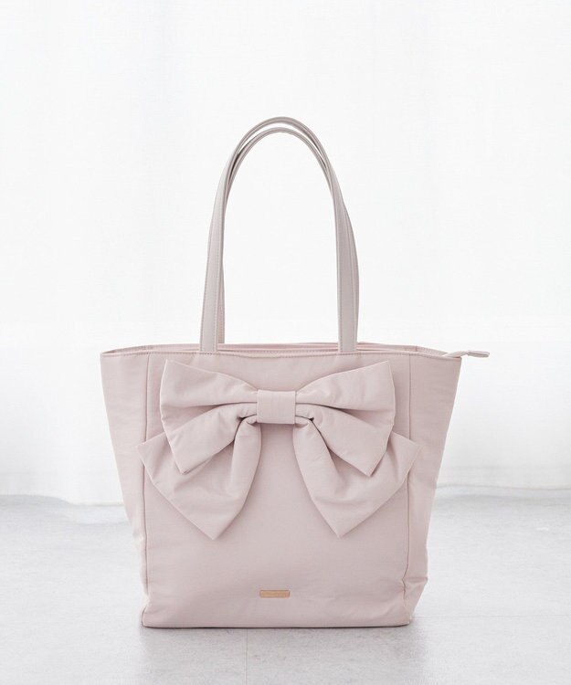 Maison de FLEUR 撥水加工3ルームトートバッグ Pink