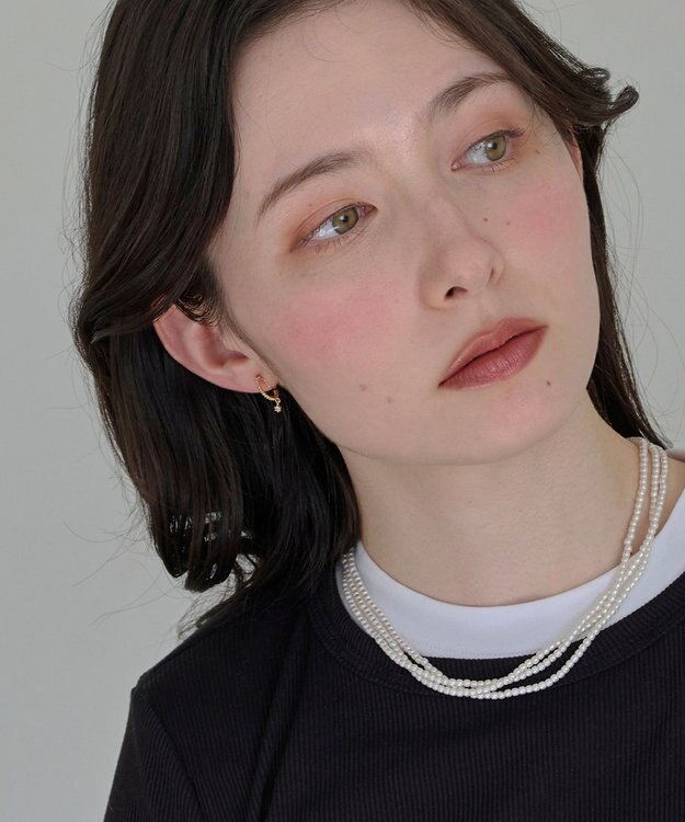 Phoebe 〈痛くないシリーズ/金属アレルギー対応〉ミルキースパークライトフィットイヤリング/ニッケルフリー/星 ゴールド