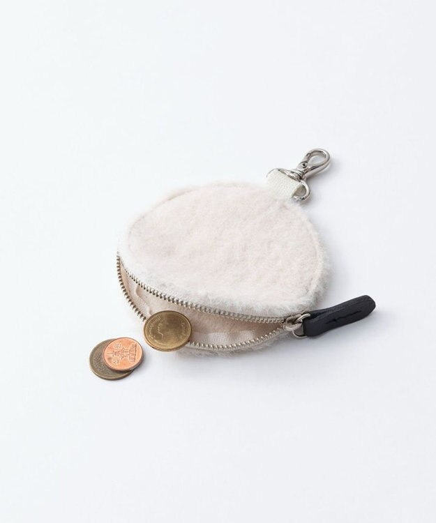 TRICOTE MINKY CIRCLE POUCH／ミンキーサークルポーチ 80IVORY