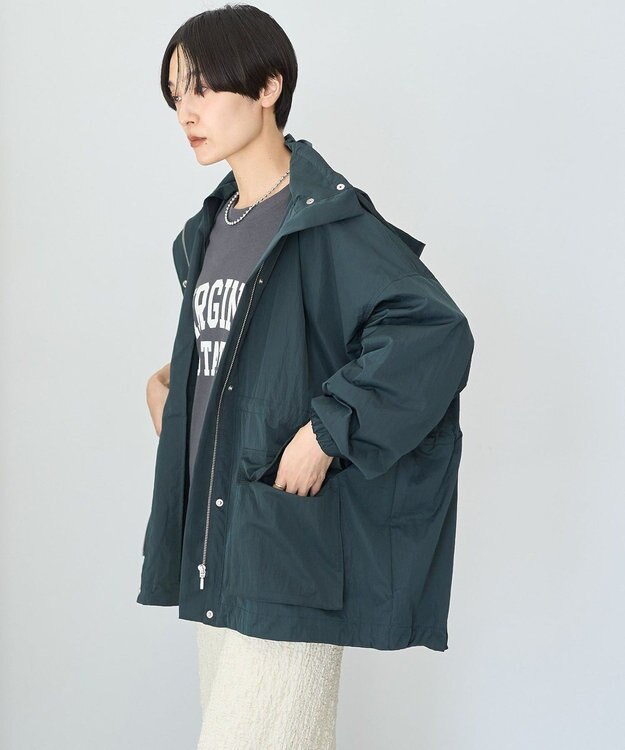 AMERICAN HOLIC 撥水加工フード取り外しマウンテンパーカー Charcoal Gray