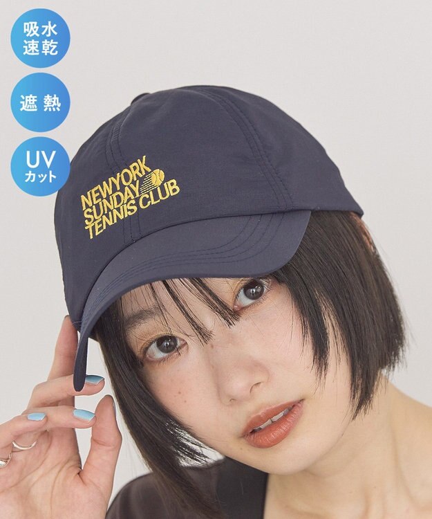 AMERICAN HOLIC リップストップロゴキャッフ Navy
