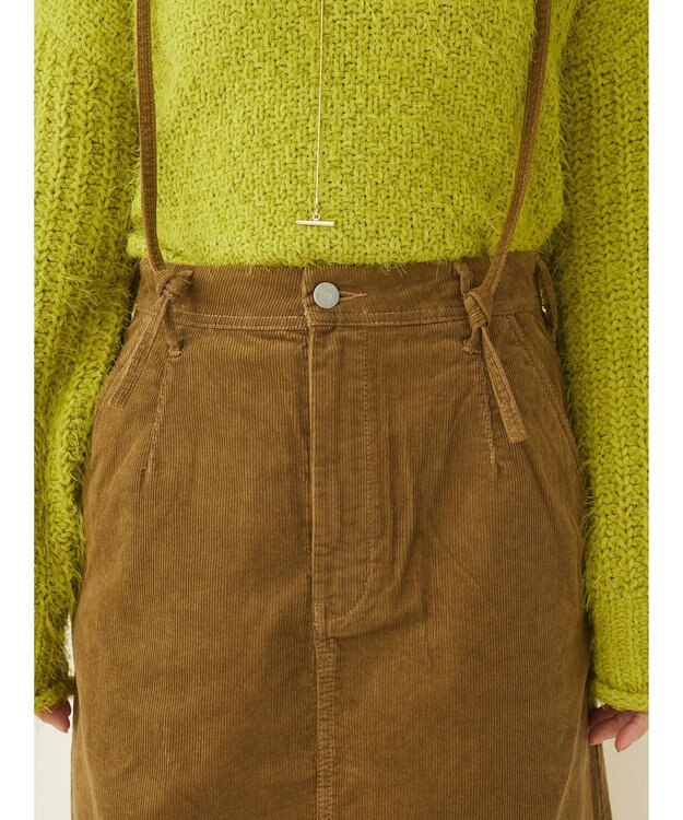 CRAFT STANDARD BOUTIQUE コーデュロイ２ＷＡＹサロペットスカート Camel