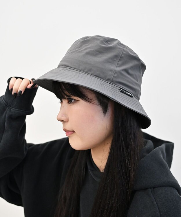 F/ACSION MANAZUO 晴雨兼用バケットハット CHARCOAL