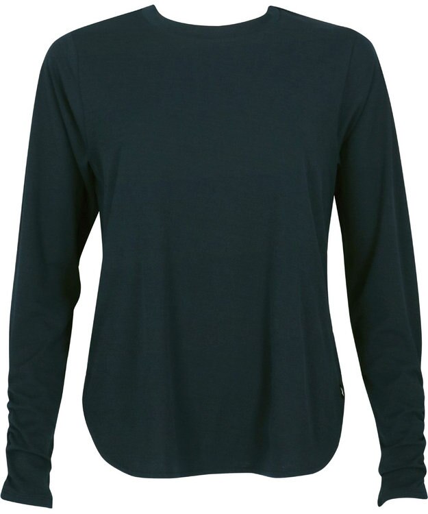 CW-X 【WOMEN】 CW-X ロングＴシャツ 梨地素材 薄手 シアー感 スポーツウェア 長袖 レディース DLY129 /ワコール ブラックスペシャル