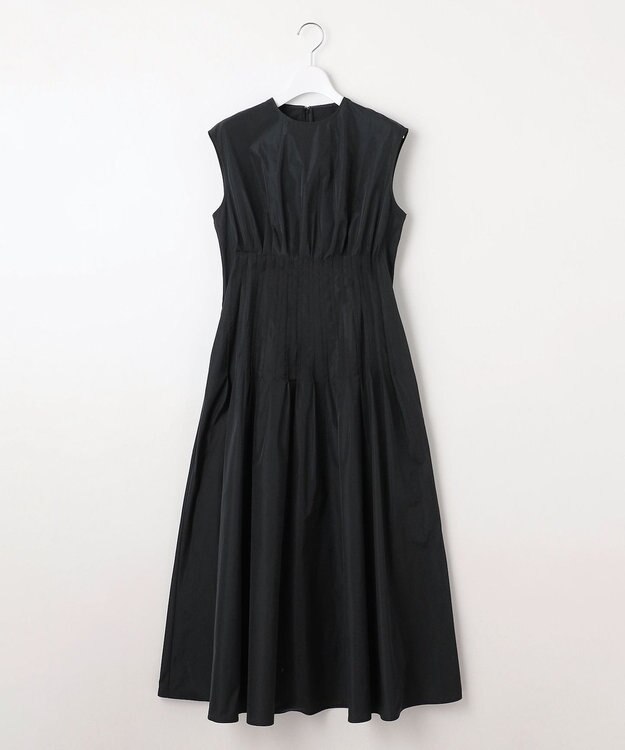 23区 L 【エステータ】シャイニータフタ ピンタック ワンピース ブラック系