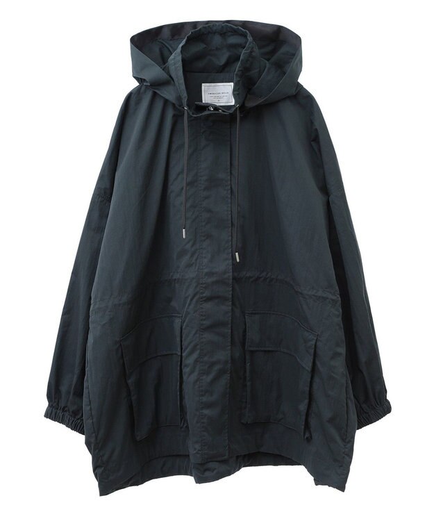 AMERICAN HOLIC 撥水加工フード取り外しマウンテンパーカー Charcoal Gray