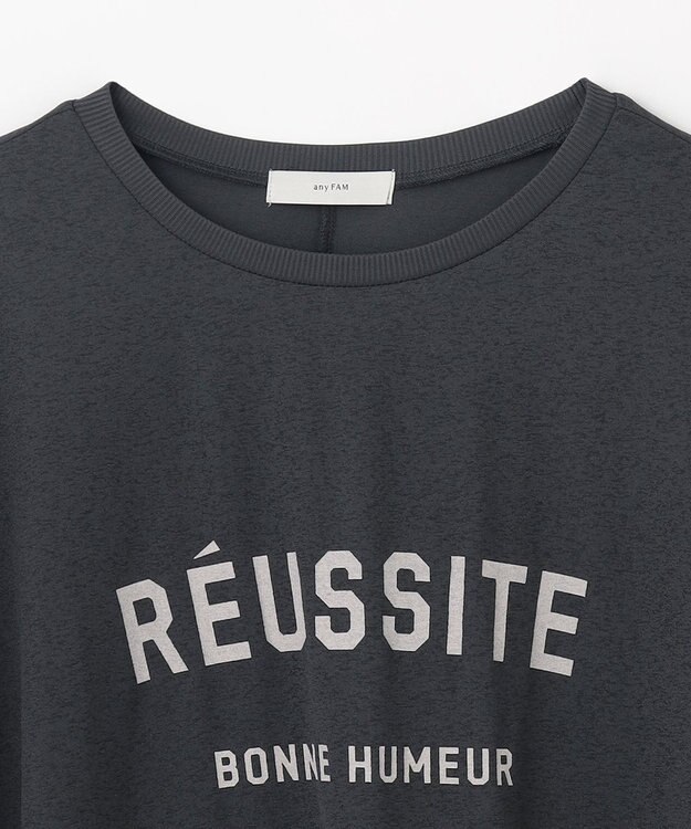 ANY シアージョーゼットボクシーロゴＴ チャコール