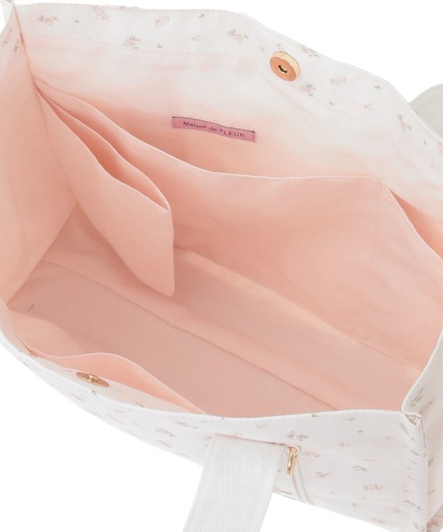 Maison de FLEUR ピンクマニアフラワープリントトートバッグ Pink