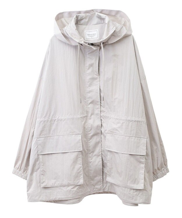 AMERICAN HOLIC 撥水加工フード取り外しマウンテンパーカー Light Gray