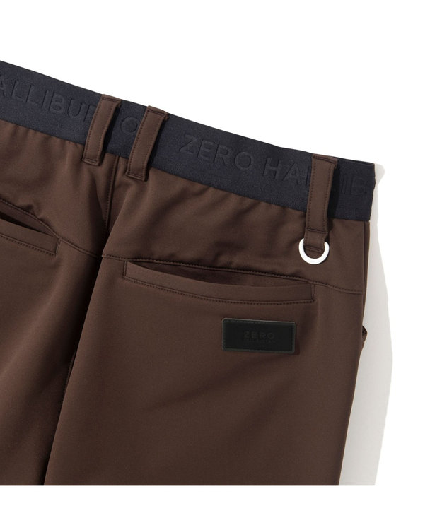 ZERO HALLIBURTON 【防透け加工】アンチシースルーパンツ 82750 洗濯可能 撥水 ストレッチ素材 ゴルフ ZHG-W11a ブラウン