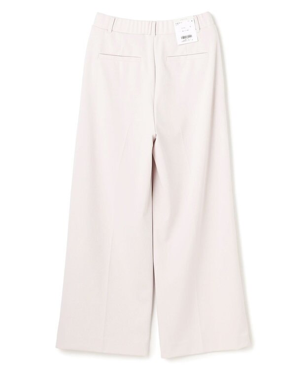 UNFILO L 【ウエストゴム/美シルエット/15サイズ展開】BEAUTY MOVE ワイドストレートパンツ ライトグレー