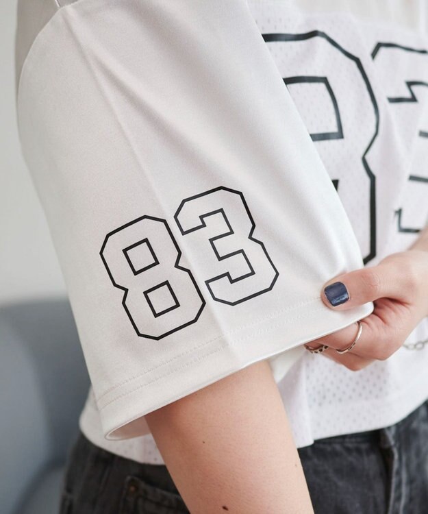 WEGO ゲームナンバリングサテンショートT ホワイト