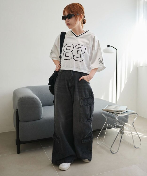 WEGO ゲームナンバリングサテンショートT ホワイト