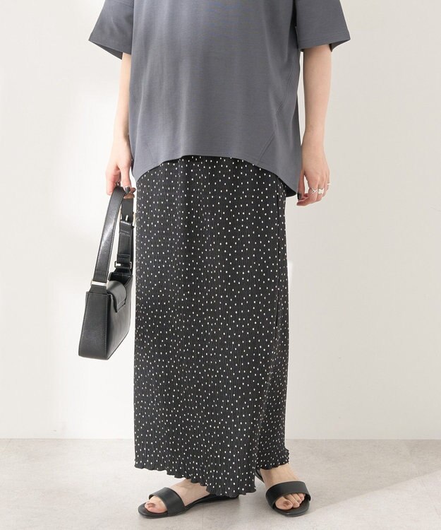 AMERICAN HOLIC ワッシャープリーツタイトスカート Dot