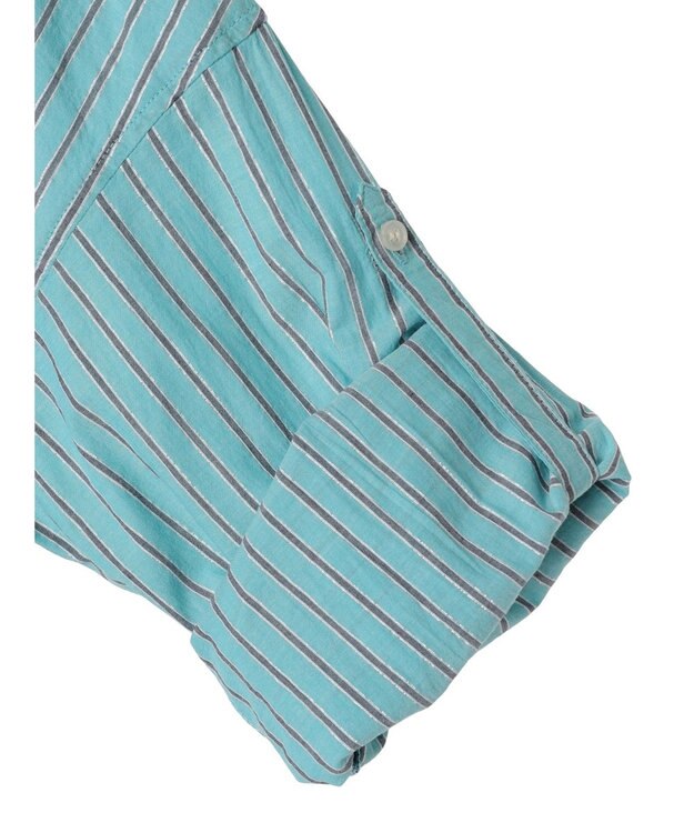 AMERICAN HOLIC 丈違いラメストライプワンピース Stripe Green