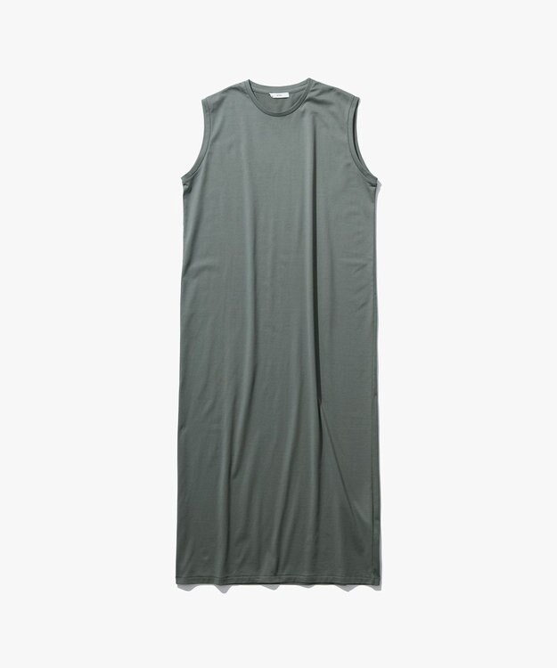 ATON SUVIN 60/2 | タンクトップドレス KHAKI