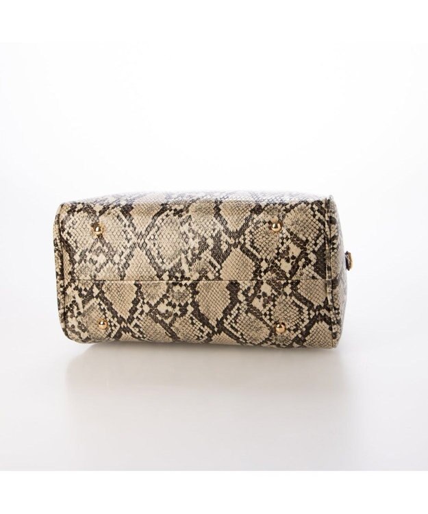 UNBILLION カシュカシュ cachecache / アソート合皮ボストンバッグ パイソン