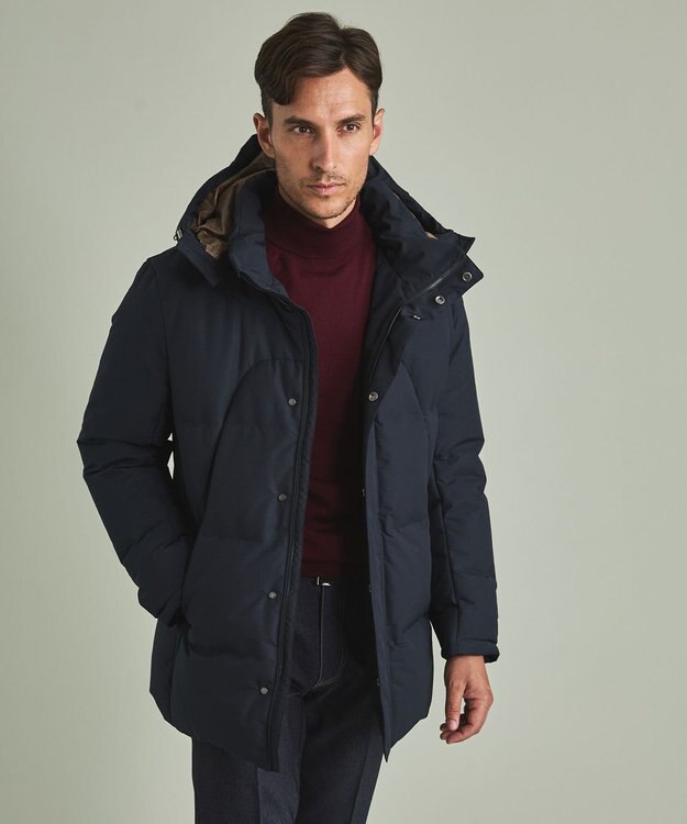 GOTAIRIKU 2年連続売上NO1【仕事で着られる】MINOTECH/ミノテック ドレス ダウンコート ネイビー系