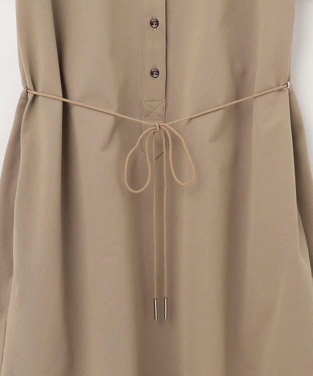 23区GOLF 2WAY着用可能【23Fondation/WOMEN】衿付き シャツワンピース ベージュ系