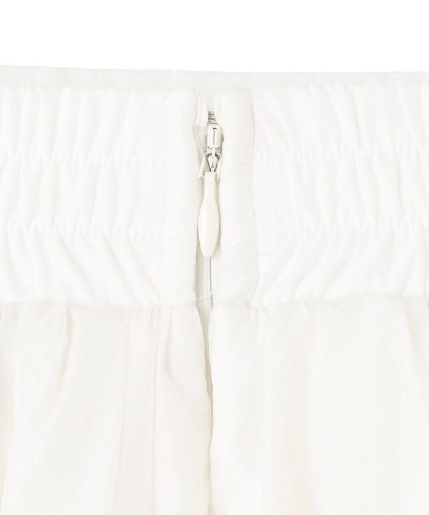 uncrave シアー オーガンジー フレア スカート オフ