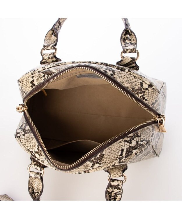 UNBILLION カシュカシュ cachecache / アソート合皮ボストンバッグ パイソン