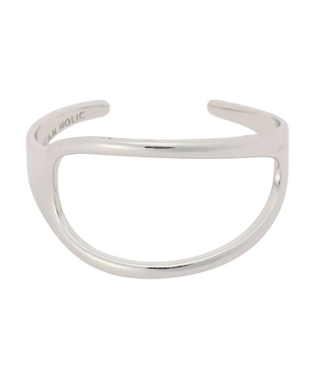 AMERICAN HOLIC 変形ラウンドバングル Silver