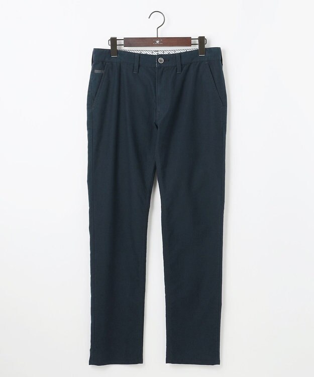 JOSEPH ABBOUD 【JAPANファブリック/ストレッチ】ストレッチモールスキン パンツ ネイビー系