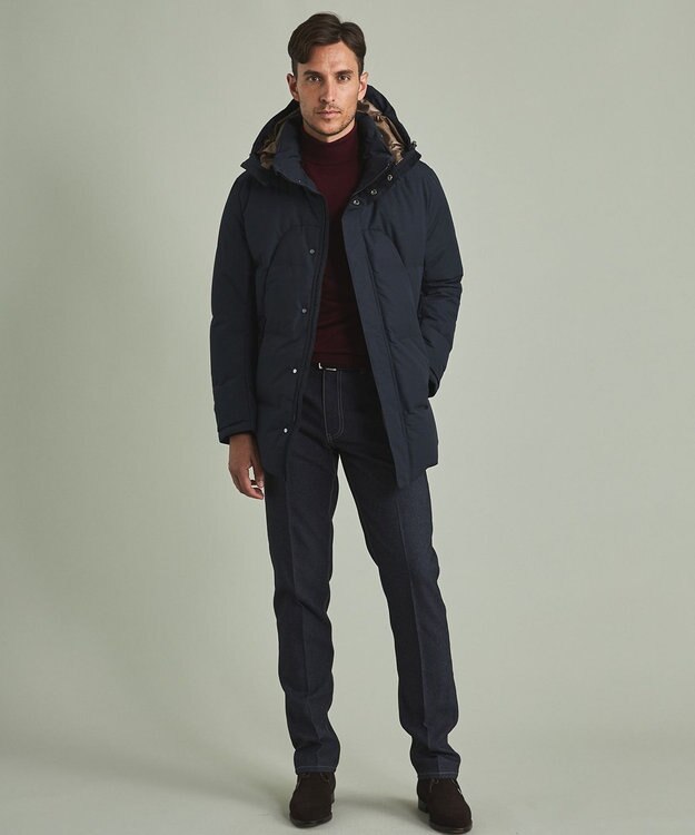 GOTAIRIKU 2年連続売上NO1【仕事で着られる】MINOTECH/ミノテック ドレス ダウンコート ネイビー系