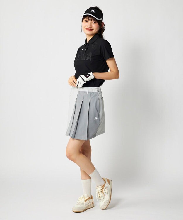 FILA GOLF／marie claire 【Kappa】半袖ポロシャツ ブラック