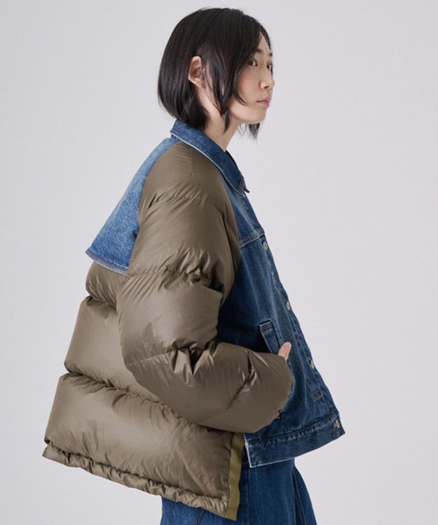 Ripo trenta anni P/W DENIM DOWN JK KHAKI