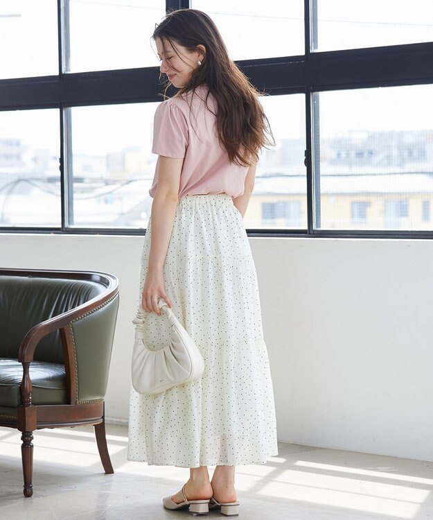 Feroux スクリプトプリント Tシャツ ピンク系