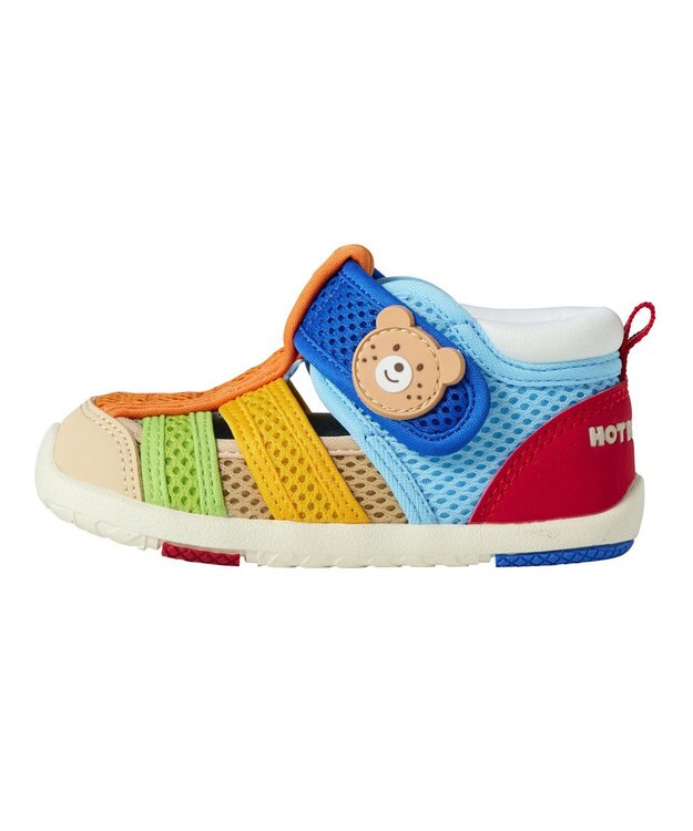 MIKI HOUSE HOT BISCUITS 【13-17cm】ダブルラッセル 水抜けサンダル マルチカラー