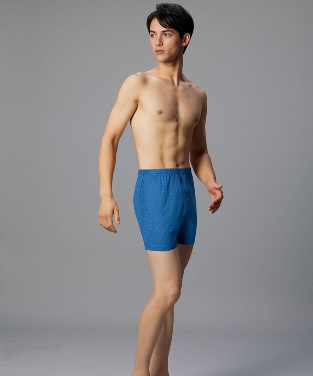 WACOAL MEN トランクス なめらかな肌ざわり やわらかなはき心地 前開き 下着 メンズ GT7071 /ブロス バイ ワコールメン ブルー