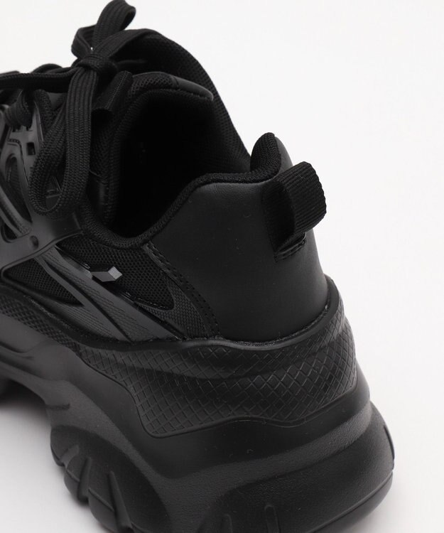 WEGO 【SMLサイズ展開】ラバーコンビ厚底スニーカー ブラック