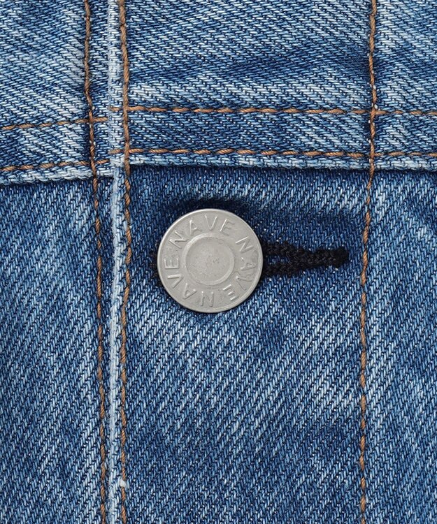 NAVE 【Nave　洗える】クロップド デニムジャケット スカイブルー系