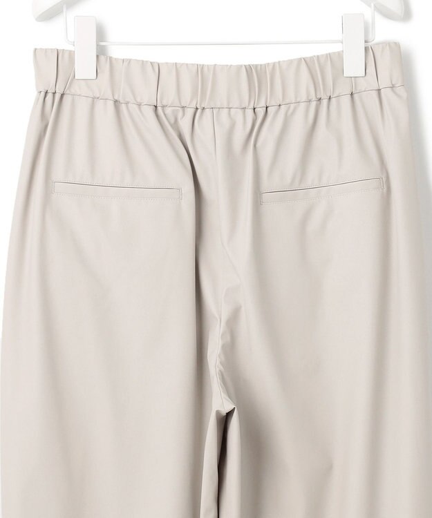 ICB 【洗える】 ライトフェイクレザー バレルパンツ トープ系