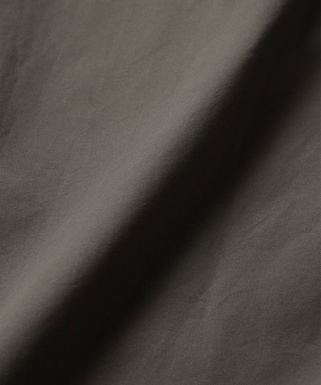 WHITE MAILS 【UNISEX】COTTON PAPER POPLIN BAND COLLAR PULLOVER シャツ カーキ