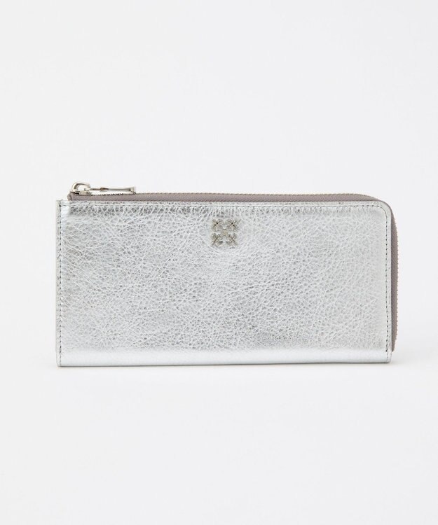 russet ミニモノグラムプレートロングウォレット(SO-418) Silver