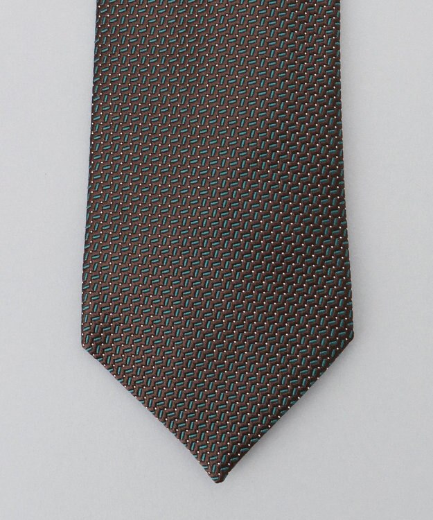 GOTAIRIKU 【日本製】西陣ネクタイ_ブラウン×グリーン系 ダークブラウン系8