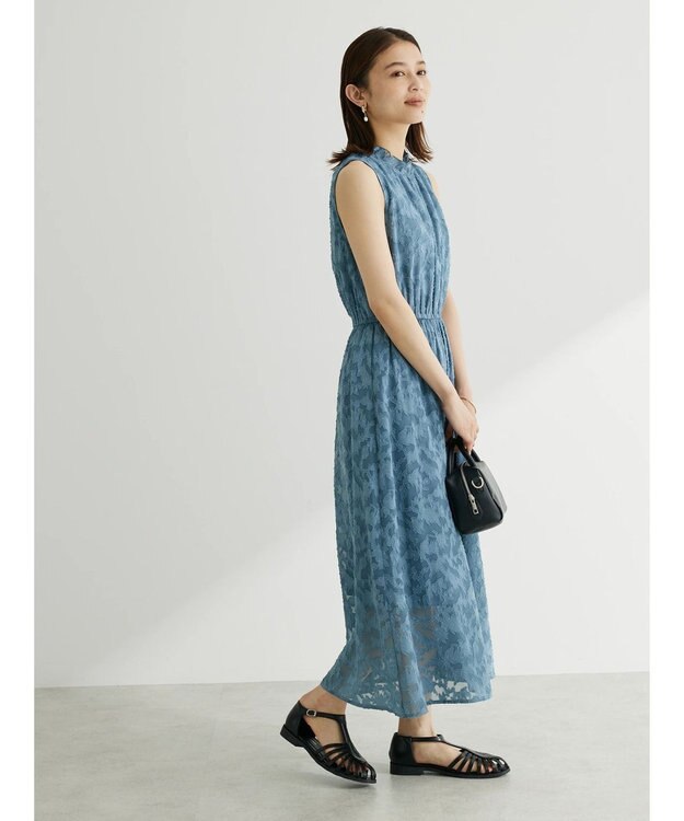 Green Parks ・ＥＬＥＮＣＡＲＥ　ＤＵＥ　フラワージャカードワンピ Black