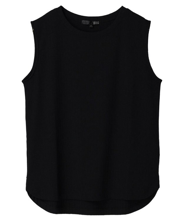 Green Parks ・ＳＵＧＡＲ　ＳＰＯＯＮ　冷感リブノースリーブ Black