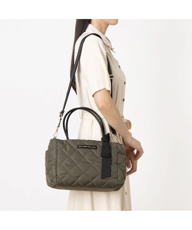 LANVIN en Bleu オルセー 2WAYトートバッグ グレー